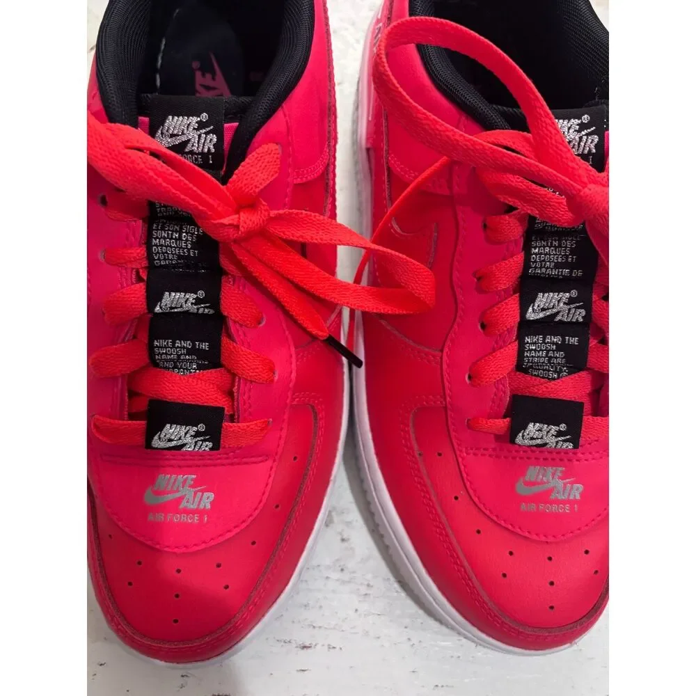 Nike Air Force 1 GS Bright Crimson CJ4092-600 Youth 5.5Y Women's 7 Shoes